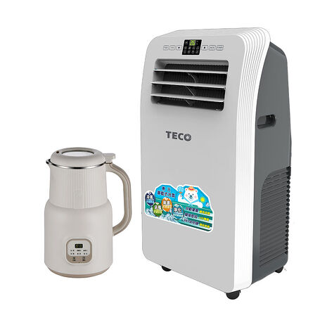 TECO東元 10000BTU淨除濕移動式冷氣(XYFMP2801FC+調理豆漿機)