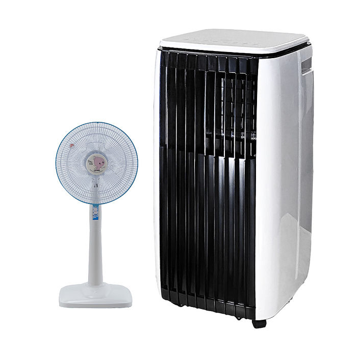 SONGEN松井 APP遠端操控除溼淨化冷暖型移動式空調/冷氣機(SG-A819CH+14吋立扇)