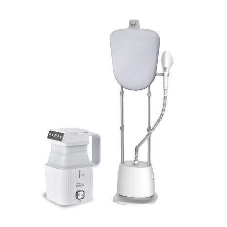 SONGEN松井 直立式雙桿蒸氣掛燙機/電熨斗(SG-QY66E加摺疊小方塊旅行手持掛燙機)
