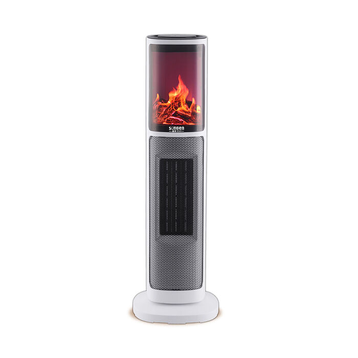SONGEN松井 3D擬真火焰陶瓷立式電暖器/暖氣機/電暖爐(KR-907T)..