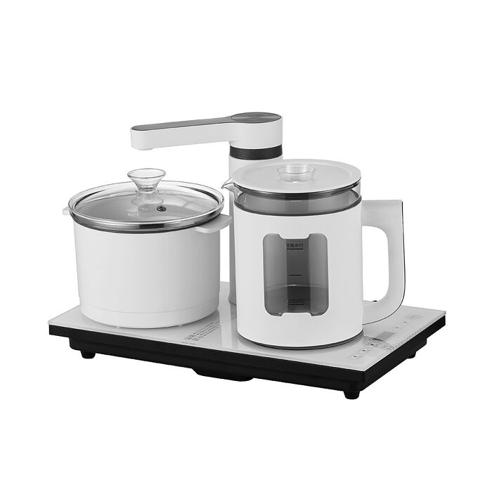 SONGEN松井 雙享泡自動補水品茗泡茶機/快煮壺/電水壺/茶具組(SG-1362加贈PC食品級淨水桶)