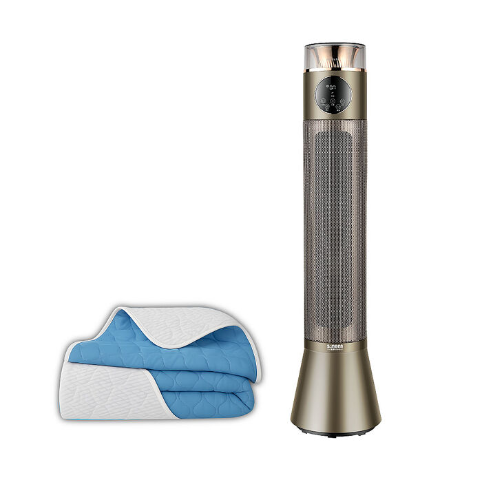 SONGEN松井 變頻噴霧水潤石墨烯陶瓷電暖器/暖氣機(SG-818NP+石墨烯機能被)