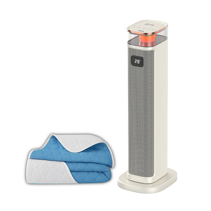 TECO東元 石墨烯PTC陶瓷智能溫控電暖器/暖氣機/電暖爐(XYFYN3005CBW+石墨烯機能被)