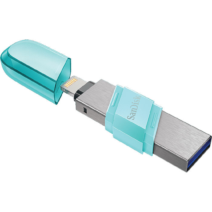 SanDisk iXpand Flip 綠 64GB USB 3.0 雙介面 for iPhone / iPad 雙用 隨身碟 / 90064