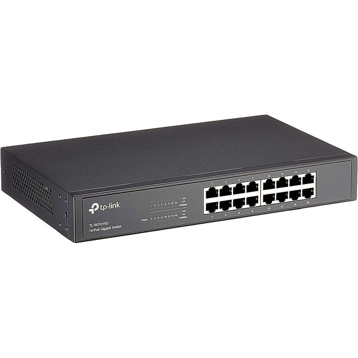 TP-LINK TL-SG1016D 16-Port Gigabit 商用 非管理型 交換器