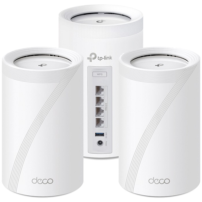 TP-LINK Deco BE65 三顆裝 BE11000 三頻 Mesh Wi-Fi 7 系統 無線網狀路由器 完整家庭Wi-Fi系統