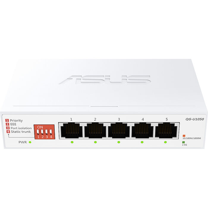 ASUS 華碩 QG-U1050 5-Port 2.5G Switch 桌上型 非網管 交換器
