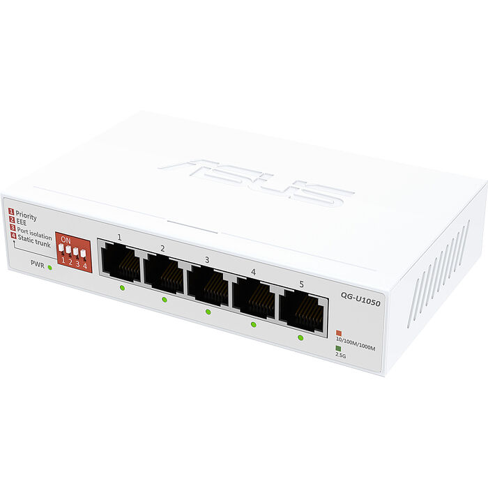 ASUS 華碩 QG-U1050 5-Port 2.5G Switch 桌上型 非網管 交換器