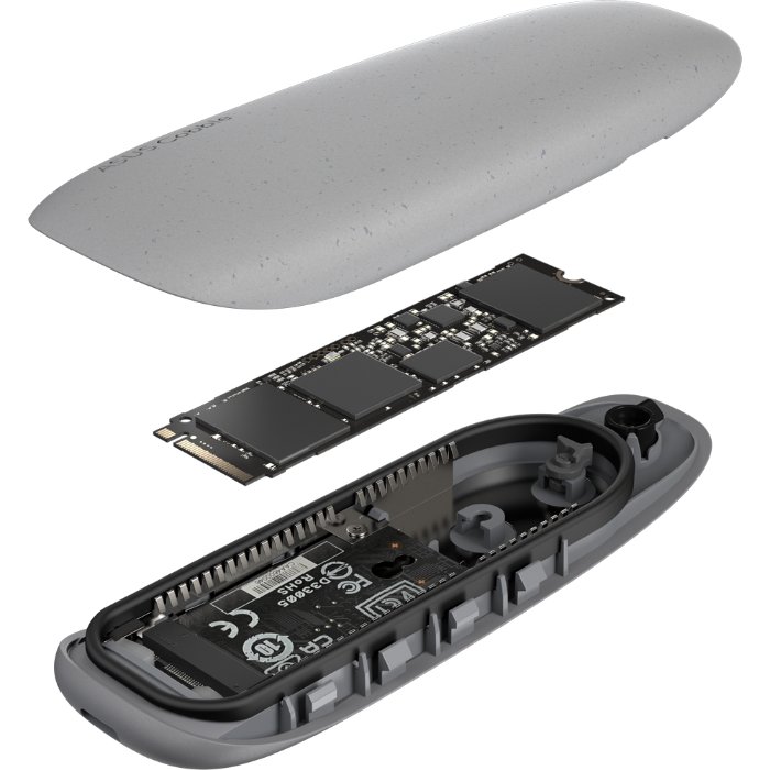 ASUS Cobble 灰 M.2 SSD 外接盒 空盒 USB 3.2 Gen2 Type-C ESD-A1A