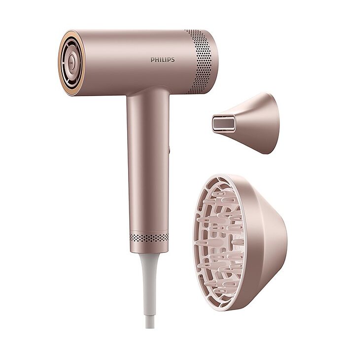 【送造型器BHS752+洗護組+化妝包】Philips飛利浦 BLDC高速負離子護髮吹風機 BHD837/11