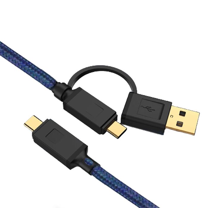 【限時免運】UniSync Type-C/USB to Type-C二合一60W大功率急速快充傳輸線