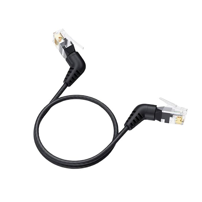 【魔宙】Cat.8 40Gbps極速 可旋轉彎頭電競網路線 黑 5M