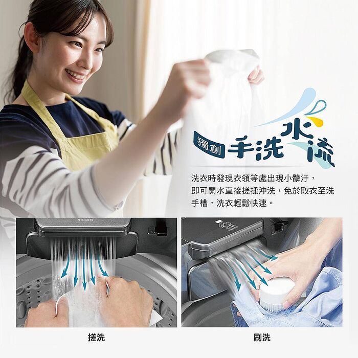 CHIMEI 奇美15公斤變頻直立式洗衣機 WS-V158PW ✔送基本安裝✔舊機回收