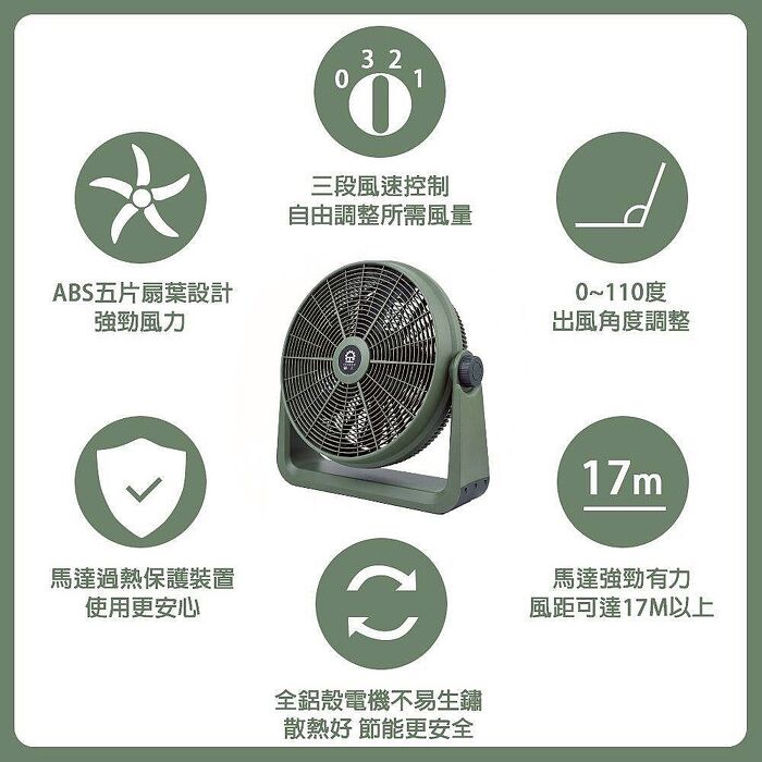 【晶工】20吋渦流空氣循環扇 JK-261