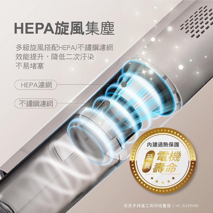 【CHIMEI奇美】手持直立兩用吸塵器 VC-SU35HW