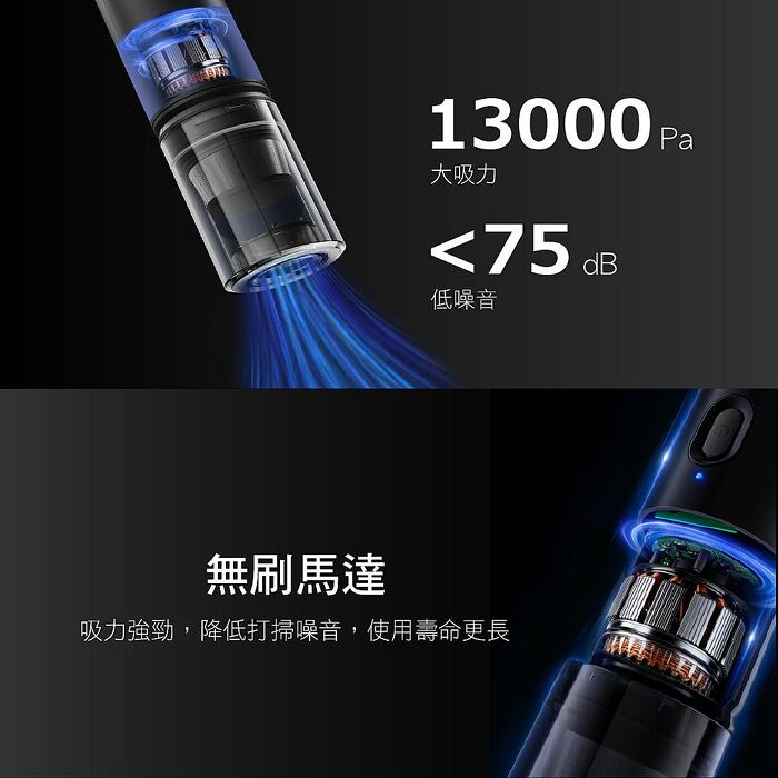 【CHIMEI奇美】隨手吸無線吸塵器(曜石黑) VC-HL09BK