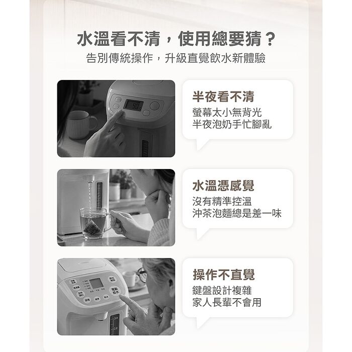 SAMPO聲寶 4.5L微電腦溫控大螢幕電熱水瓶 KP-LK45M