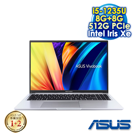 【記憶體升級特仕版】ASUS Vivobook 16 X1605ZA-0061S1235U 冰河銀 (16