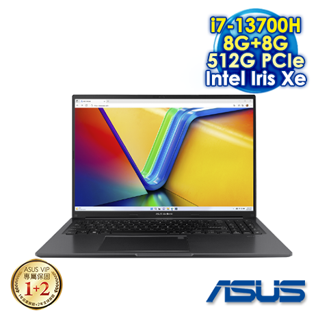 【記憶體升級特仕版】ASUS Vivobook 16 X1605VA-0041K13700H 搖滾黑 16吋筆電