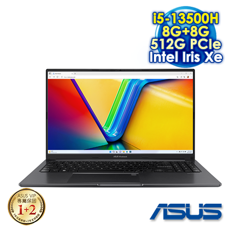 【記憶體升級特仕版】ASUS Vivobook 15 OLED X1505VA-0161K13500H 搖滾黑 (15.6