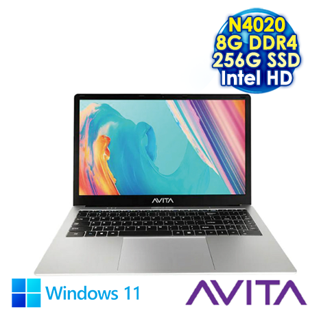 【e即棒】AVITA SATUS S102 NE15A1TWC54F-SA 銀 15.6吋筆電 (FHD IPS/Intel N4020/8G DDR4/256G SSD/WIN 11) (門號綁約優惠)