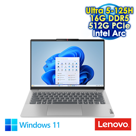 Lenovo IdeaPad Slim 5i 14吋AI筆電 (WUXGA IPS/Intel Ultra 5-125H/16G DDR5/512G PCIE SSD/WIN 11)