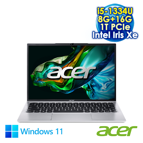 ACER Aspire Lite 14 AL14-52M 14吋筆電 (WUXGA IPS/i5-1334U/8G+16G DDR5/1T SSD/WIN 11)【全面升級特仕版】