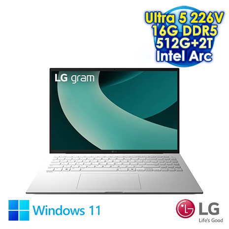 【AI新紀元M365大方送】LG gram 16Z90TL 16吋AI筆電 (WQXGA IPS/Intel Ultra 5 226V/16G DDR5/512G+2T PCIE SSD/WIN 11)【硬碟升級特仕版】