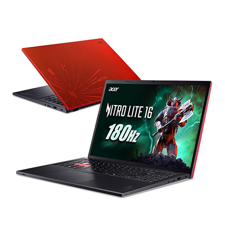 ACER Nitro Lite NL16-71G-50EH 紅 16吋電競筆電 (WUXGA IPS 180Hz/Intel i5-13420H/16G DDR5/512G PCIE SSD/NVIDIA RTX 4050 6G/WIN 11)