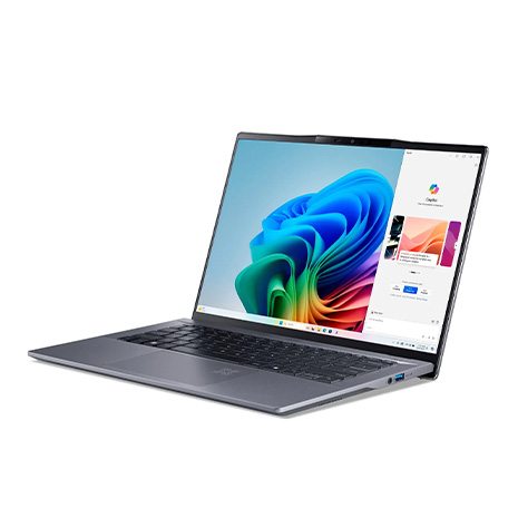 ACER Swift Go 14 AI SFG14-01-X2EE 銀 14.5吋AI筆電 (WUXGA IPS 120Hz/Qualcomm Snapdragon X Plus X1P-42-100/16G DDR5/1T PCIE SSD/WIN 11)