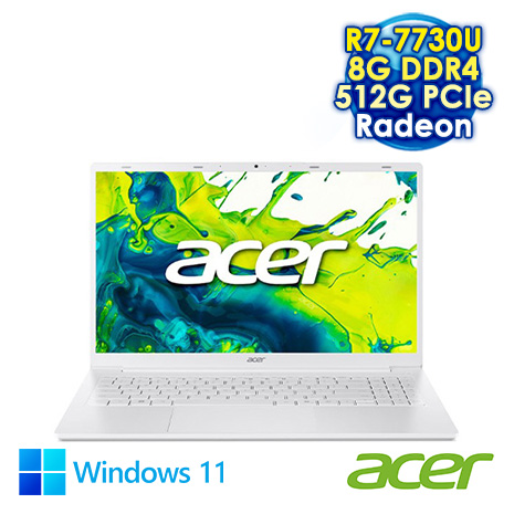 ACER Aspire Lite 15 AL15-42P-R43M 白 15.6吋效能筆電 (FHD IPS/AMD R7-7730U/8G DDR4/512G PCIE SSD/WIN 11)
