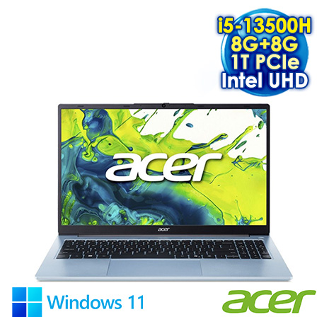 ACER Aspire Lite 15 AL15-72P-56Q0 藍 15.6吋筆電 (FHD IPS/Intel i5-13500H/8G+8G DDR5/1T PCIE SSD/WIN 11)【全面升級特仕版】
