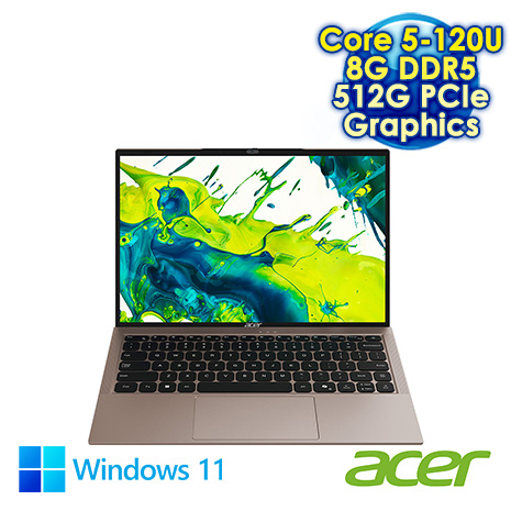 ACER Aspire Lite 14 AL14-52M 14吋筆電 (WUXGA IPS/Core 5-120U/8G DDR5/512G SSD/WIN 11)