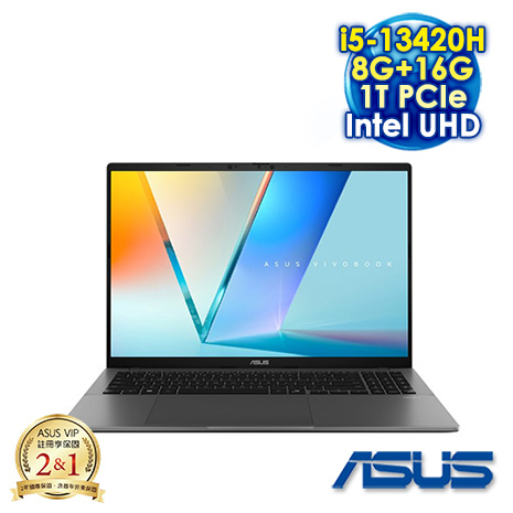 ASUS Vivobook S14 S3407VA 14吋效能筆電 (WUXGA IPS/Intel i5-13420H/8G+16G DDR5/1T PCIE SSD/WIN 11)【全面升級特仕版】