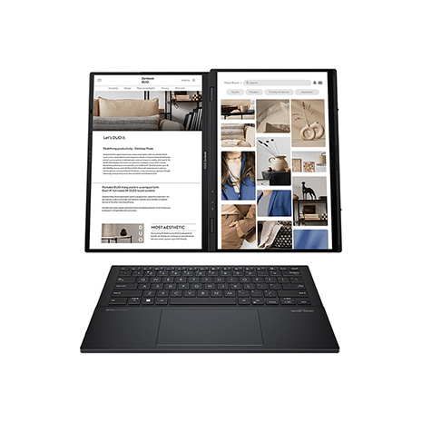 ASUS Zenbook Duo UX8406CA-0042I285H 14吋AI&Evo觸控筆電 (FHD OLED/Intel Ultra 9 285H/16G DDR5/512G PCIe SSD/WIN 11)