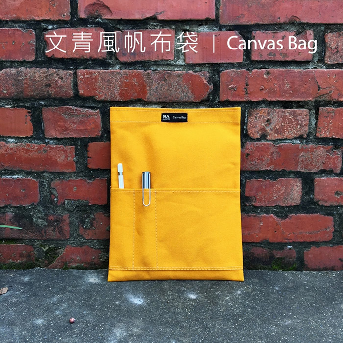 【Rolling-ave.】Canvas bag 磁吸帆布平板電腦保護袋for  iPad Pro 11吋 / iPad 9.7吋 / iPad  10.2吋 / iPad 10.5吋 / iPad mini 相容