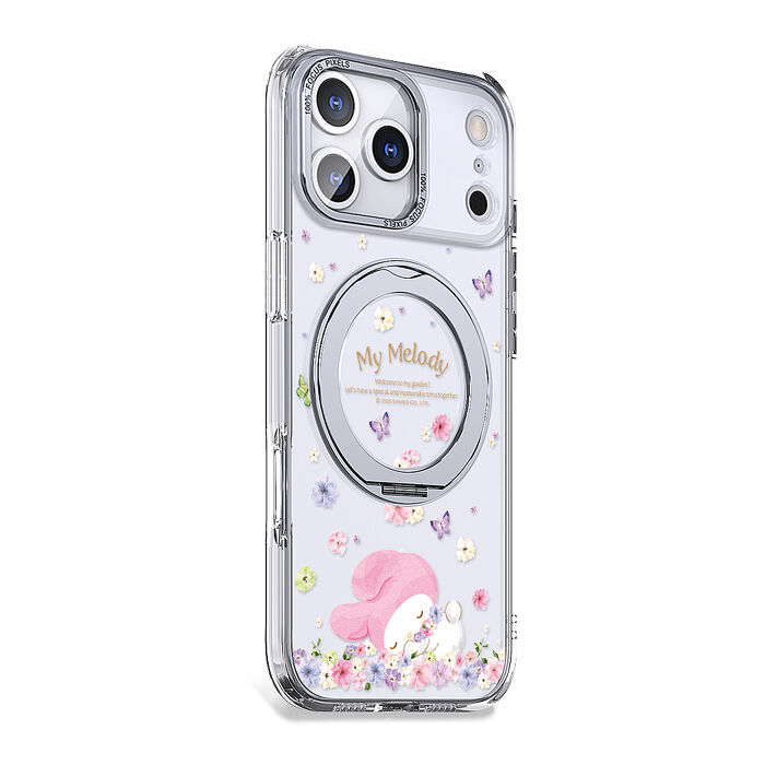 三麗鷗 iPhone 17/16/15/14/13/12系列 360旋轉磁吸立架手機殼-午覺美樂蒂