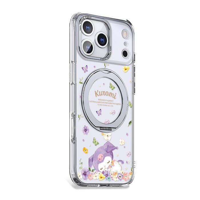 三麗鷗 iPhone 17/16/15/14/13/12系列 360旋轉磁吸立架手機殼-午覺酷洛米