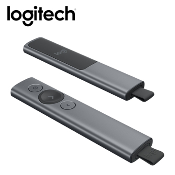 Logitech 羅技 SPOTLIGHT 簡報遙控器-質感灰