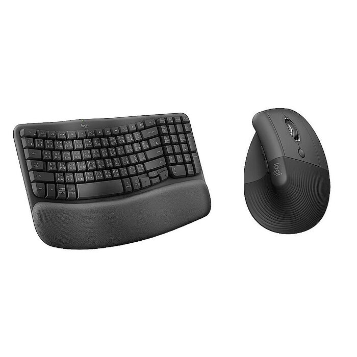 Logitech 羅技 WAVE KEYS+LIFT鍵鼠組 石墨灰