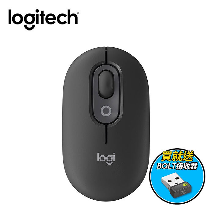 Logitech 羅技 POP MOUSE 無線藍牙滑鼠+接收器