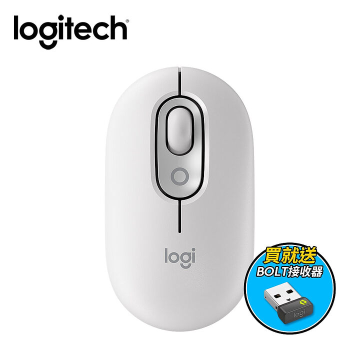Logitech 羅技 POP MOUSE 無線藍牙滑鼠+接收器