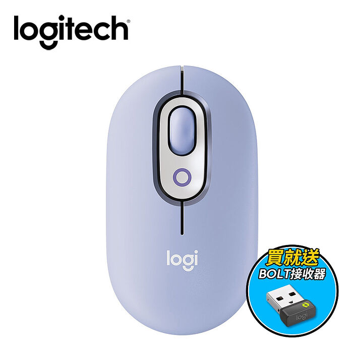 Logitech 羅技 POP MOUSE 無線藍牙滑鼠+接收器