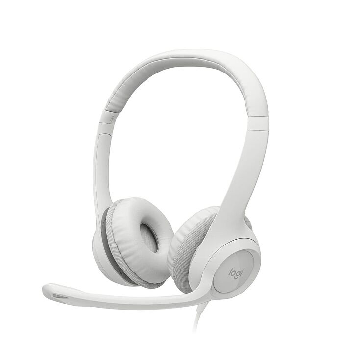 Logitech 羅技 H390 USB耳機麥克風 珍珠白