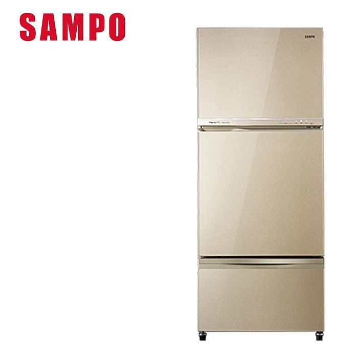 SAMPO 聲寶 605L三門變頻冰箱 SR-C61GDV-Y8 -含基本安裝+舊機回收