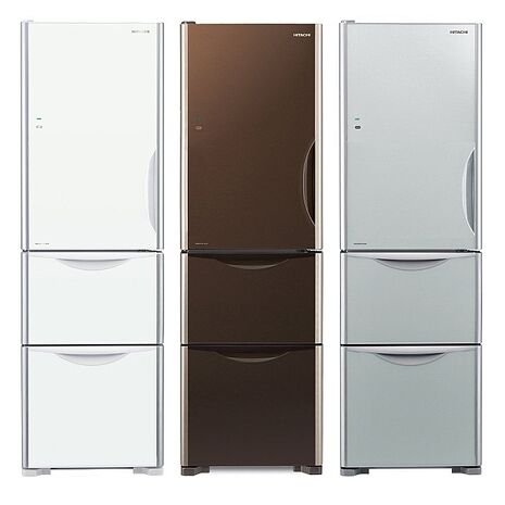 Hitachi 日立 三門394L變頻琉璃左開冰箱 RG41BL -含基本安裝+舊機回收(員購)