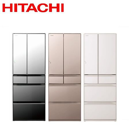 Hitachi 日立 日製六門537L變頻琉璃冰箱 RHW540RJ - 含基本安裝+舊機回收(員購)