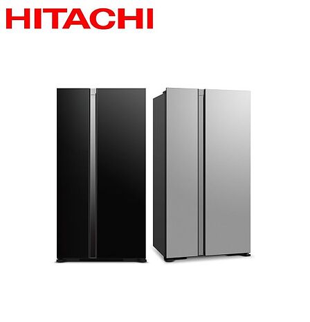 (員購)Hitachi 日立 雙門對開595L變頻琉璃冰箱 RS600PTW - 含基本安裝+舊機回收