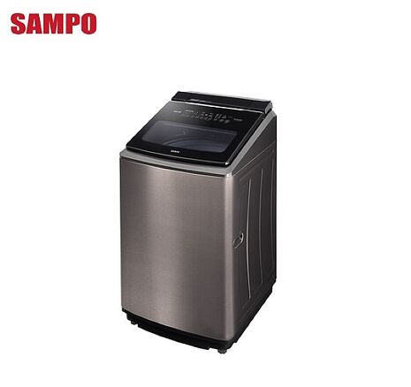 贈 ECONAVI-8 7-11商品卡1000元 SAMPO 聲寶 19kg 洗劑智慧投⼊直立式變頻洗衣機 ES-P19DAS - 含基本安裝+舊機回收
