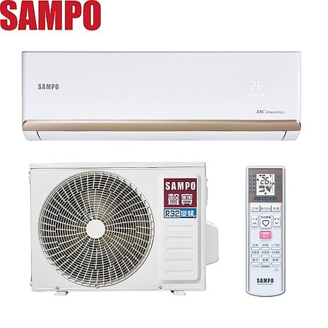 贈7-11商品卡1000元 SAMPO 聲寶 變頻分離式一對一冷專冷氣AU-NF28D/AM-NF28D - 含基本安裝+舊機回收